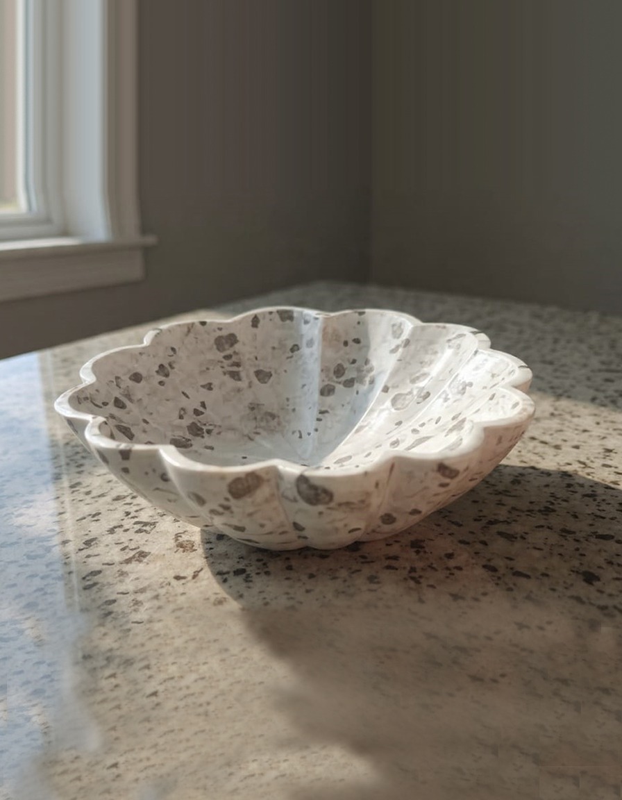 Designer marble decorative bowl