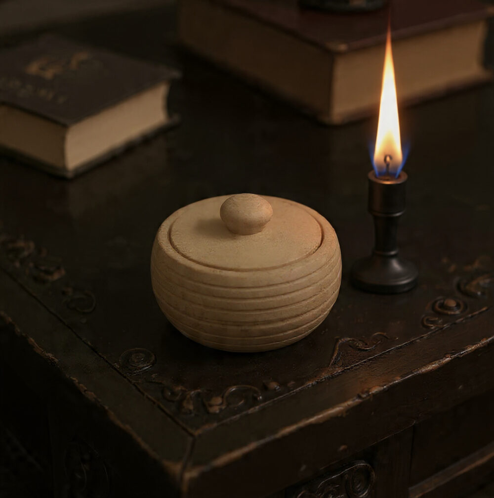 Marble pillar candle holder decor
