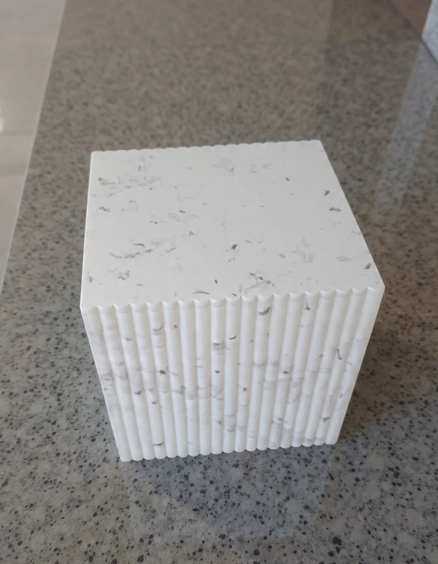 Elegant marble taper candle holder