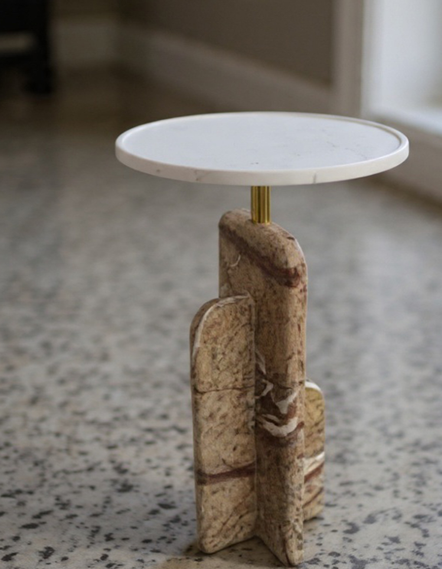 Modern stone candle stand holder