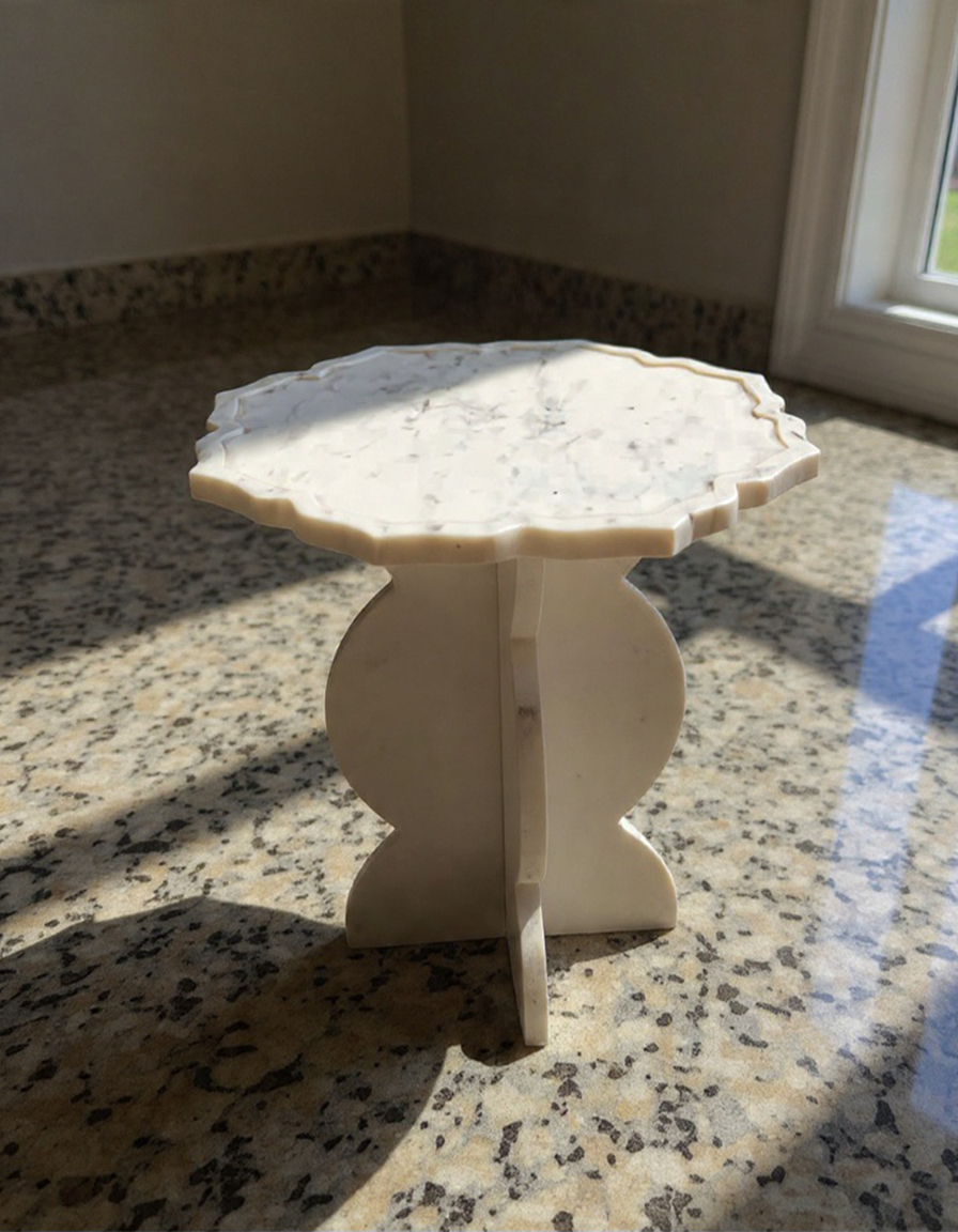 Luxury marble candle stand set