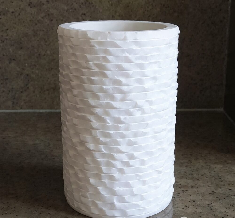 Luxury marble flower vase modern decor