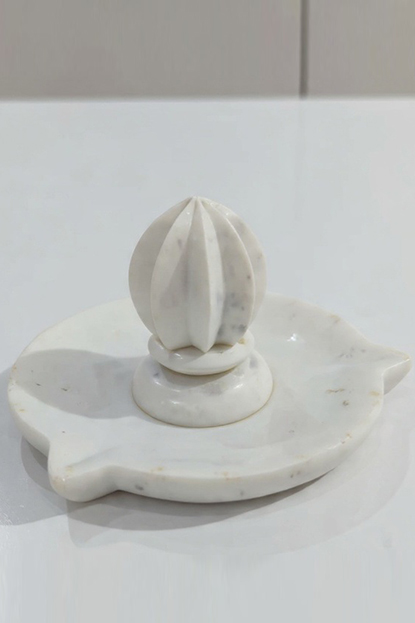 White marble decorative vase