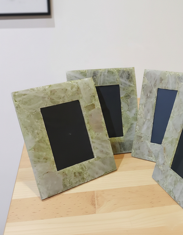 Decorative marble picture frame