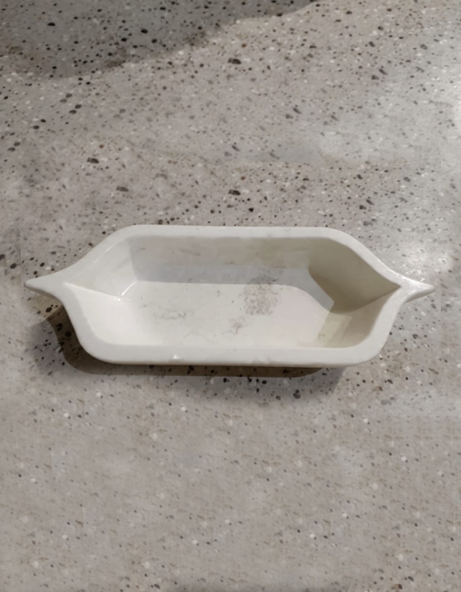 Modern marble kitchen serving bowl
